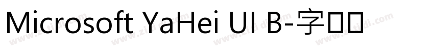 Microsoft YaHei UI B字体转换